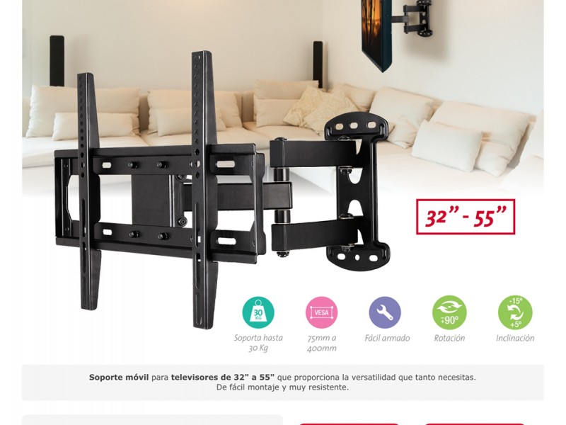 SOPORTE TV  KSTV- 3255 MOVIL