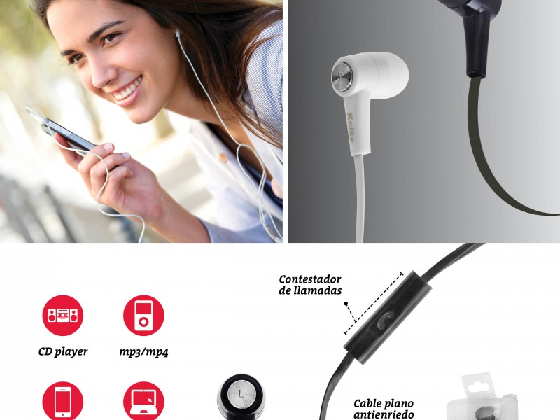 AURICULARES INTRAUDITIVOS KAE-101