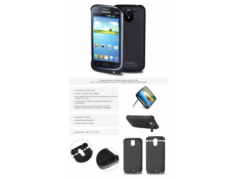 FUNDA PROTECTORA C/ BATERIA INCLUIDA SAMSUNG GALAXY S4