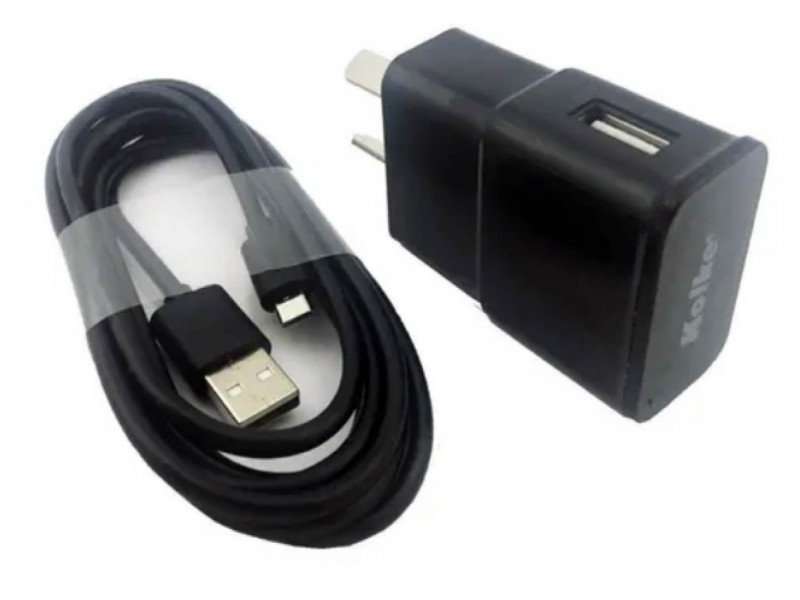 Cargador Cel/ USB a MICRO x 1.0m  220V C/ Cable 2AM